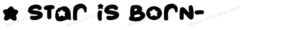 A Star is Born字体转换